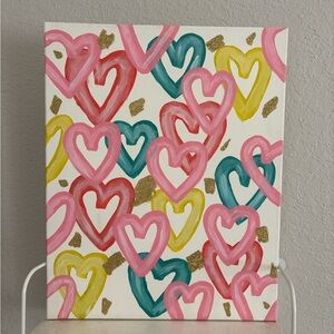 Preppy heart wall decor